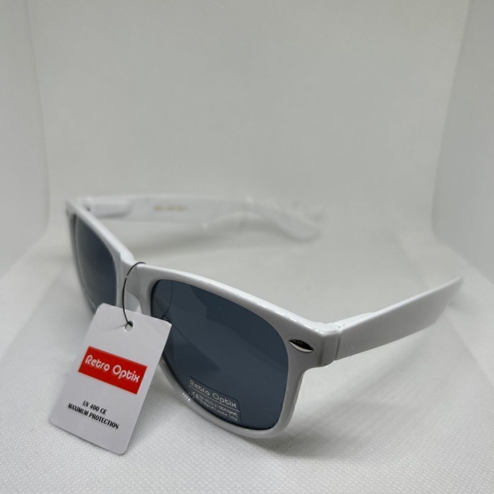 Retro Optix Unisex Flex Fit White Mens Women’s Sunglasses